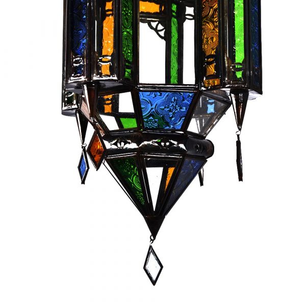 Crystal Lamp Colors Hang al-Andalus - 3 sizes - Arabic