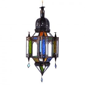 Crystal Lamp Colors Hang al-Andalus - 3 sizes - Arabic