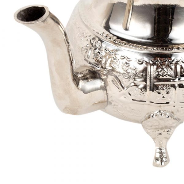 Moroccan Engraved Alpaca Teapot - Maghreb Model