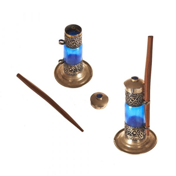 Glass Container and Alpaca Eye Drops - Wood Stick (Kujul)