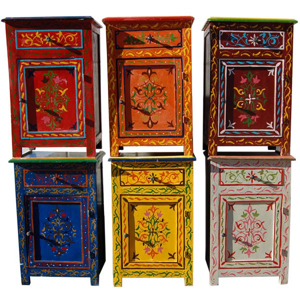 Bedside Table Al Andalus - Hand Painted - Several Colors