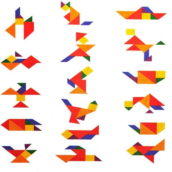 Eastern Tangram Hexagonal - Creating Figures - Puzzle - Ingenio