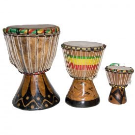 Mini Djembe African - 3 Sizes - Drum - Engraving - Artisan