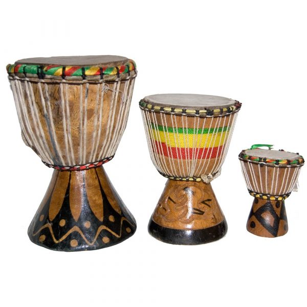 Mini Djembe African - 3 Sizes - Drum - Engraving - Artisan