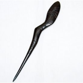 Africa Hair Fork - Ebony Wood -Artesana - Recorded