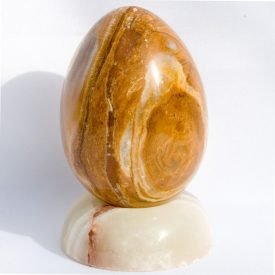 Polished Onyx Egg - Natural Mineral - Nice Touch