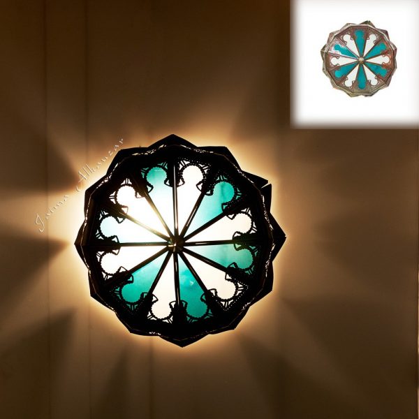 Hollow Forge Ceiling-Crystal and Resins-Arabic Design-Multicolor