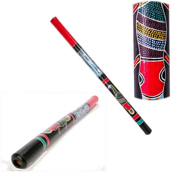 Wood Didgeridoo - ethnic - Hand Painted - 1m