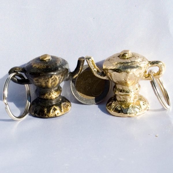 Teapot Keyrings Arabic of luck - Brass or Niquel NEW