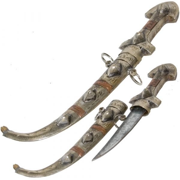 Dagger Arabic Artesanal done in Alpaca and Copper - 27 cm