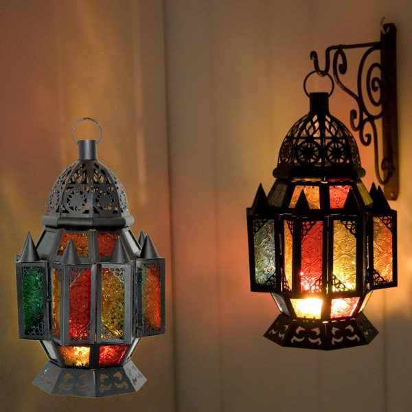 Decorated Lamp Peaks - Draft Arab - Multicolor - 2 Measures
