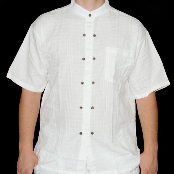 White Cotton Shirt - Buttons - Various Sizes