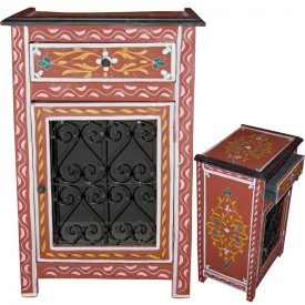 Bedside Table Al Andalus Forge - Hand Painted - Several Colors