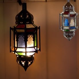 Hanging Lamp - Multicolor - Bars-Andalusian - Arabic