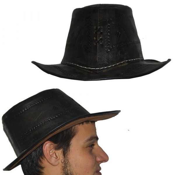Handcrafted Leather Cap - Engraving - 2 Colors - One Size
