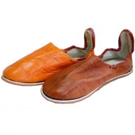 Mini leather slipper - Children - Various Colors - 18-36 N-soled
