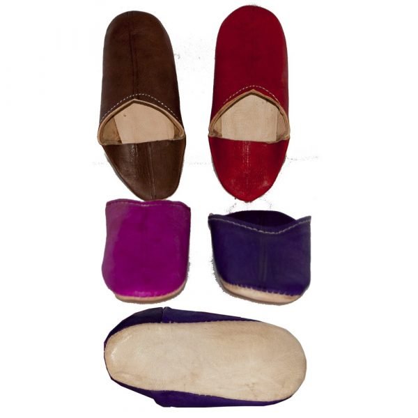 Mini leather slipper - Children - Various Colors - 18-36 N-soled