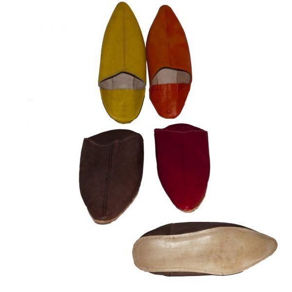 Punta leather slipper - Sole semihard - Various Colors - 38-46