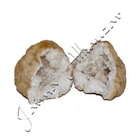 Geode - Rock Mineral - Quartz - opens in 2 pieces-15 cm