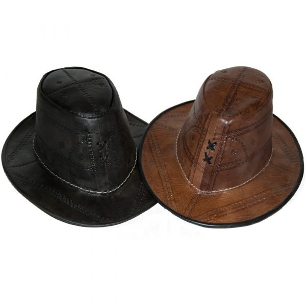 Handcrafted Leather Cap - Engraving - 2 Colors - One Size