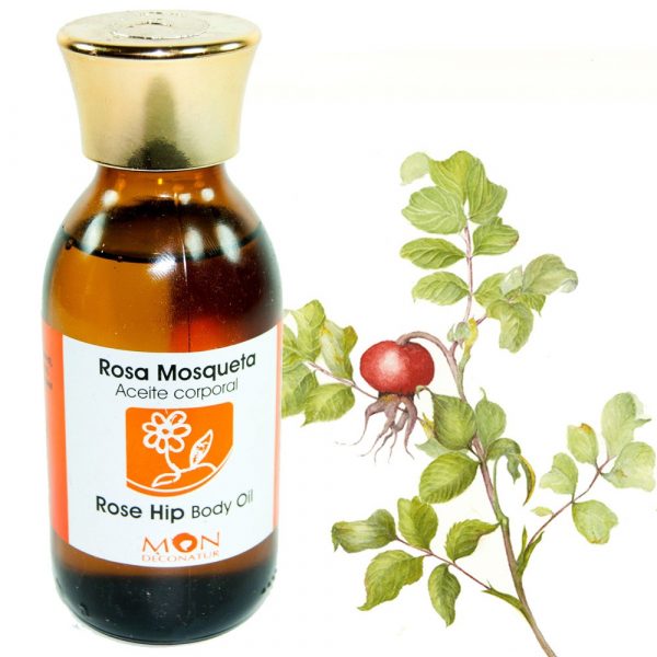 Body Oil with Rosehip Oil - 125 ml - 100% Natural - MON