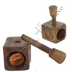 Engraved Wooden Nutcracker - Celtic Design - Screw Pressure
