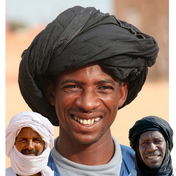 Mauritanian Turban - Cotton - 2 Color - 3 m - Arab Turban