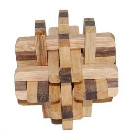 Game Cube Ball 2 Colors-Wood-Ingenio - Puzzles - 8 x 8 cm