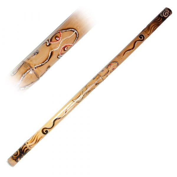 Wood Didgeridoo - ethnic - Hand Painted - 1.2 m
