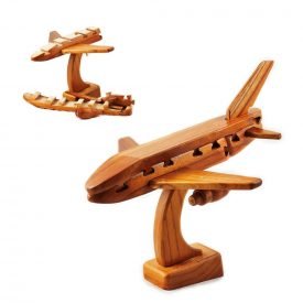 Wooden Puzzle Airplane - Ingenio - 17 cm - Quality