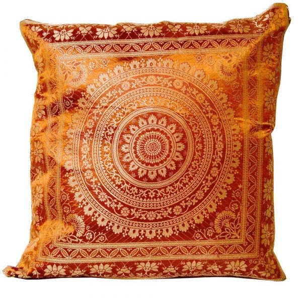 Silk Quilted Cushion - 40 cm - Colors - Arabic Design