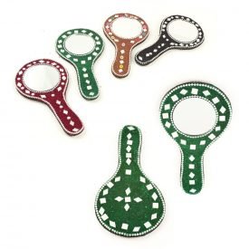 Hand Mirror with Bright - 14 x 7.5 cm - Various Colors