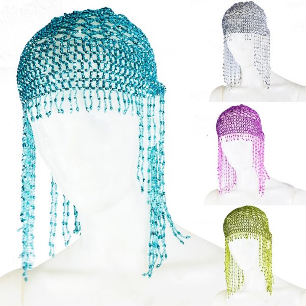 Belly Dance Hat - Bright Crystals - Various Colors
