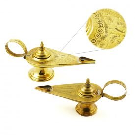 Brass Aladdin - Arab Engraving - 2 Sizes - Craftsman