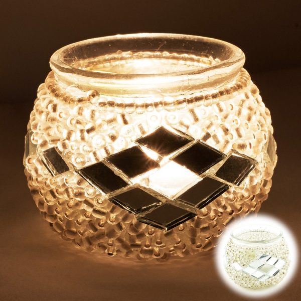 Turkish Candle Mini - Murano Glass - Mosaic
