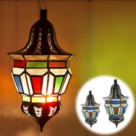 Trapeze Arab lamp - Glass Colors - 2 Sizes