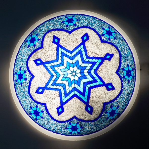 Ceiling Apply or Turkish - Murano Glass - Mosaic Arabic - 50 cm