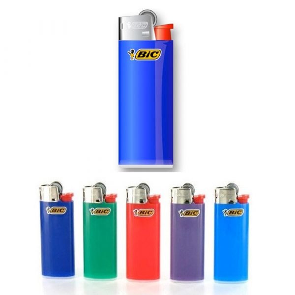Bic Lighter - Rechargeable - Assorted Colors - 6 cm