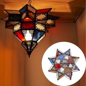 Ceiling Lamp Arabic - Multicolor Crystals - Draft Arab