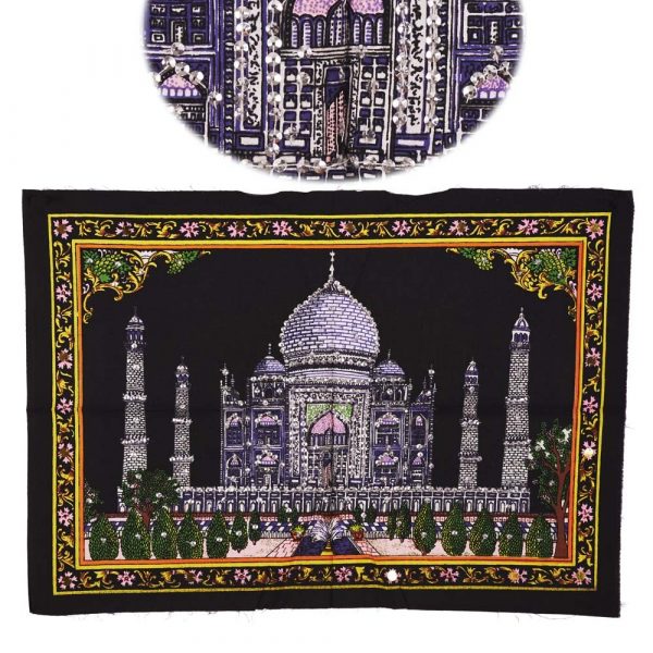 Cotton Fabric Taj Mahal India-Mosque-Crafts-55 x 40 cm