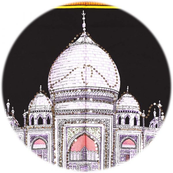 Cotton Fabric Taj Mahal India-Mosque-Crafts-100 x 75 cm.