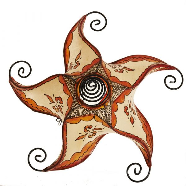 Ceiling Lamp Sol - Skin Forge - Painted in Henna - 45 cm