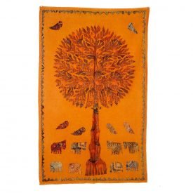 Fabric Tree Life - Rustic Design - Various Colors - 150 x 90 cm