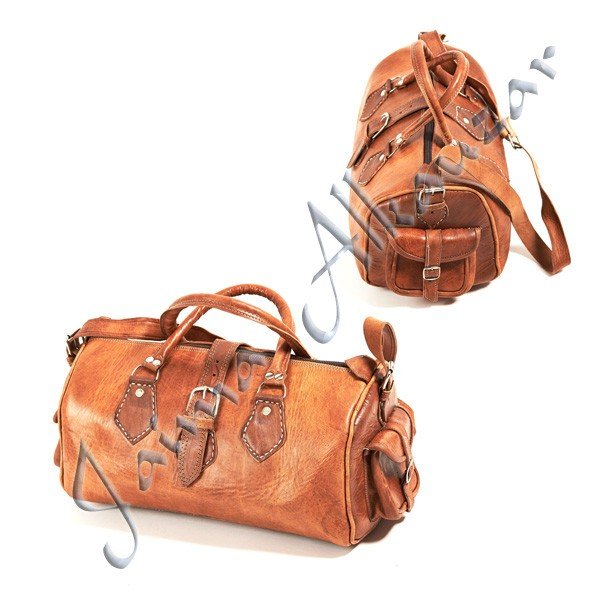 Travel Duffle Leather - Handmade - Travel Case - 3 Sizes