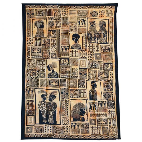 Tapestry Cotton Fabric India-Masai-Crafts-240 x 210 cm