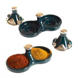 Decorated Mini Spice Tajin-Various Colors-7.5 cm High