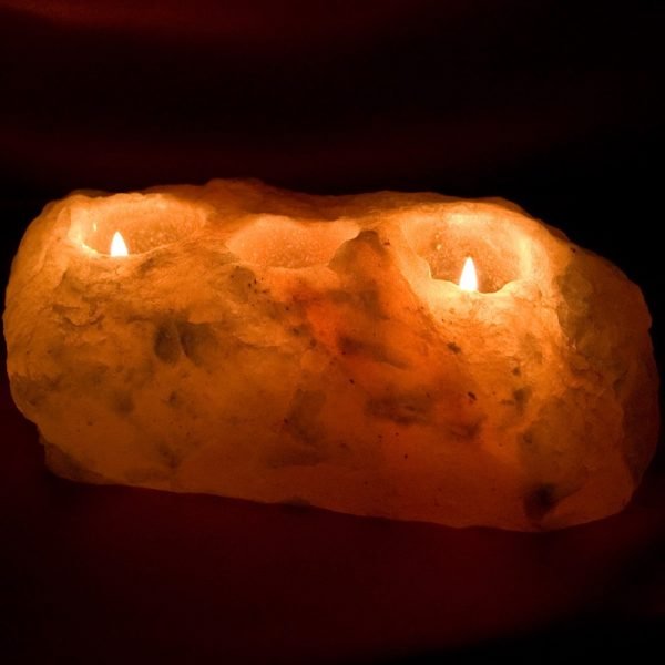 Salt Candle 5 Holes - Natural Himalaya - Gross - Feng Shui