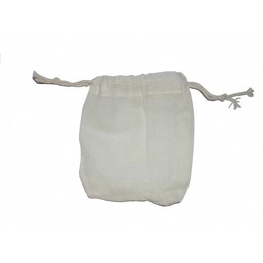 Cotton pouch - Closed string - Ideal nuts washed - 10 x 9 cm