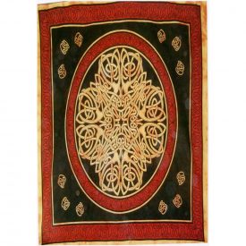 India Cotton Fabric-Geometric Cross-Artisan-140 x 210 cm