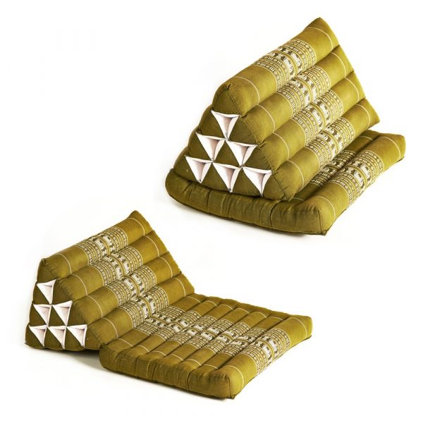 Triangular Thai with daybed or back - several pad options and colors - perfect tea shops